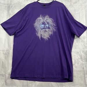 DESIGN BY HUMANS TIME TRAVELER TEE SHIRT SIZE 3XL PURPLE